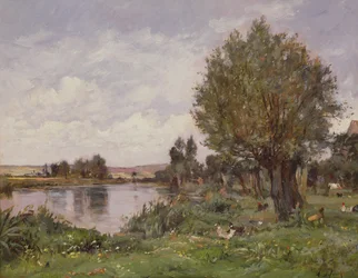 Ländliche Flusslandschaft, 1875